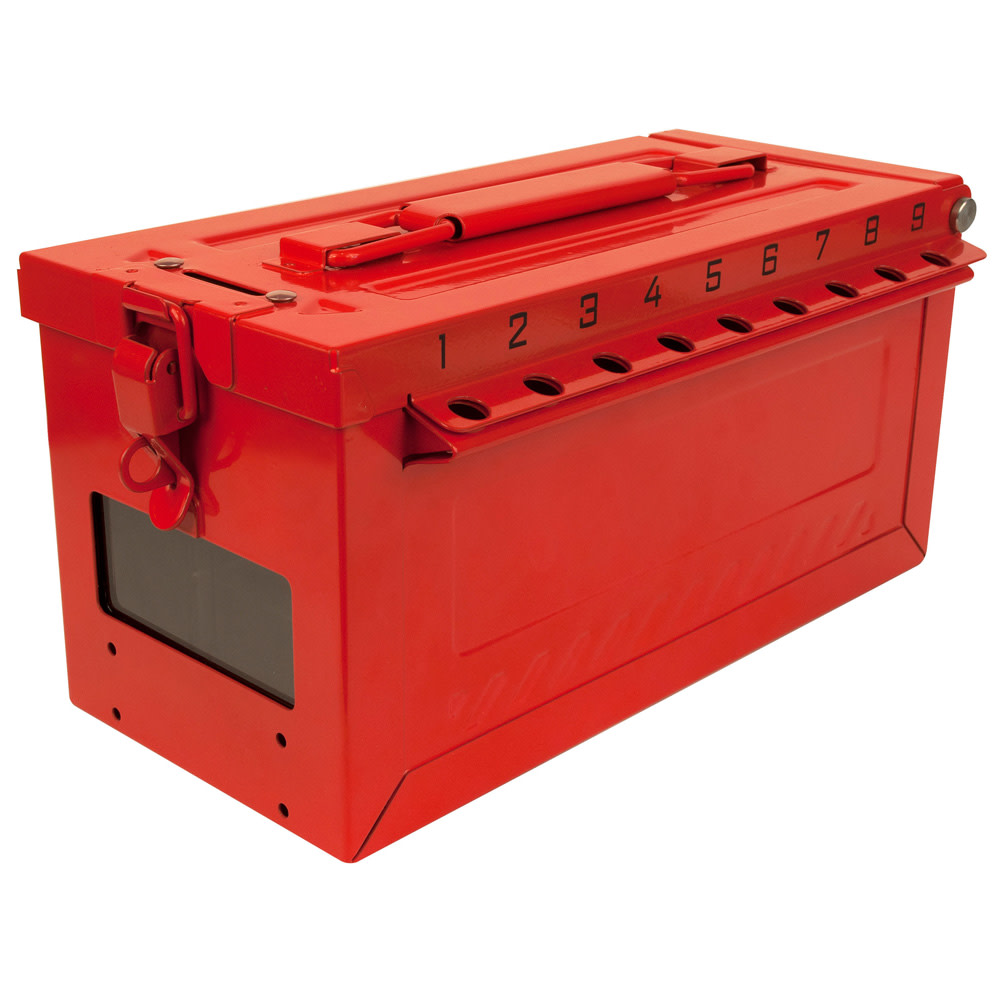 Master Lock 430 Stainless Steel Portable Group Lock Box with Key Window - Flockneti