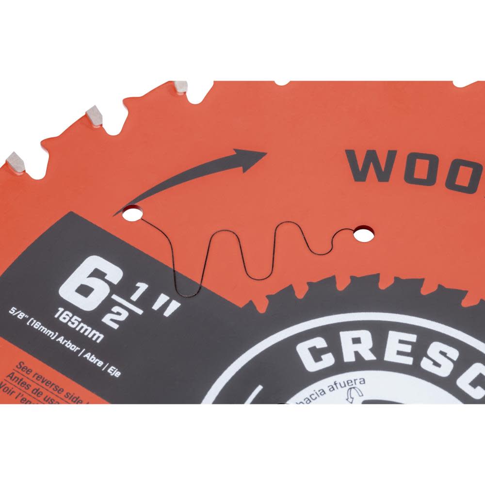 Crescent Circular Saw Blade 6 1/2″ x 32 Tooth Wood / Metal - Flockneti