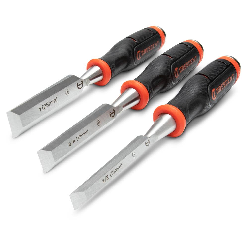 Crescent Wood Chisel Set 3pc - Flockneti