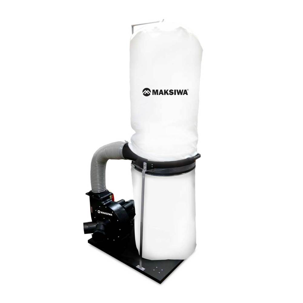 Maksiwa Dust Collector 1790 CFM 127/220V 1 Phase 2HP 2 Entry - Flockneti