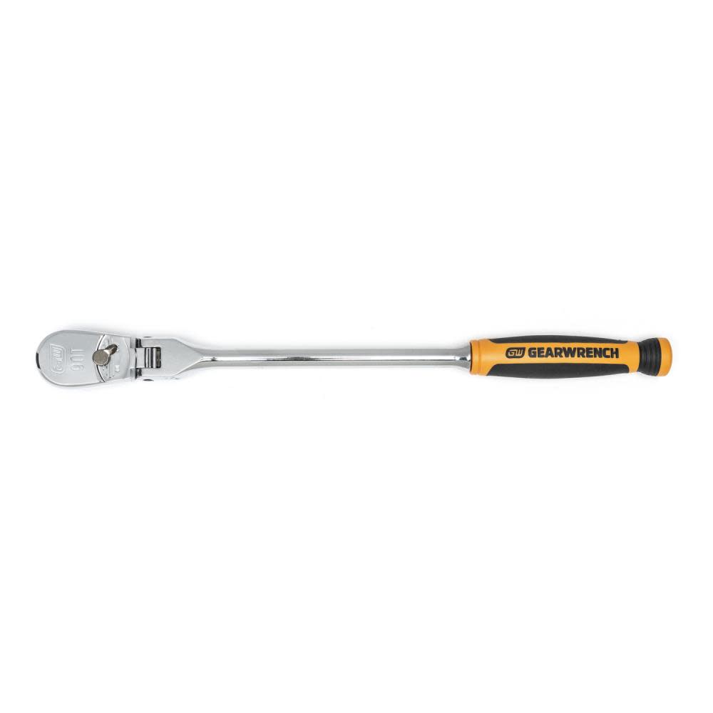 GEARWRENCH 2 Piece 1/4″ and 3/8″ 90 Tooth Dual Material Flex Head Ratchet Set - Flockneti