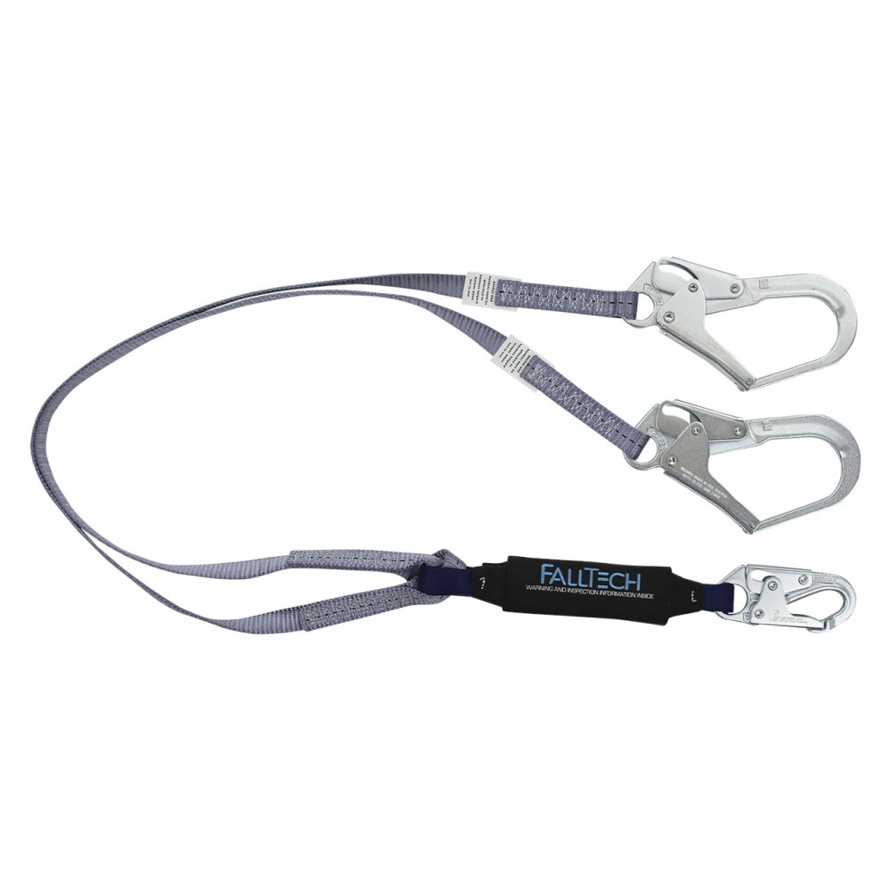 Falltech ViewPack 3′ Twin Leg Energy Absorbing Lanyard - Flockneti