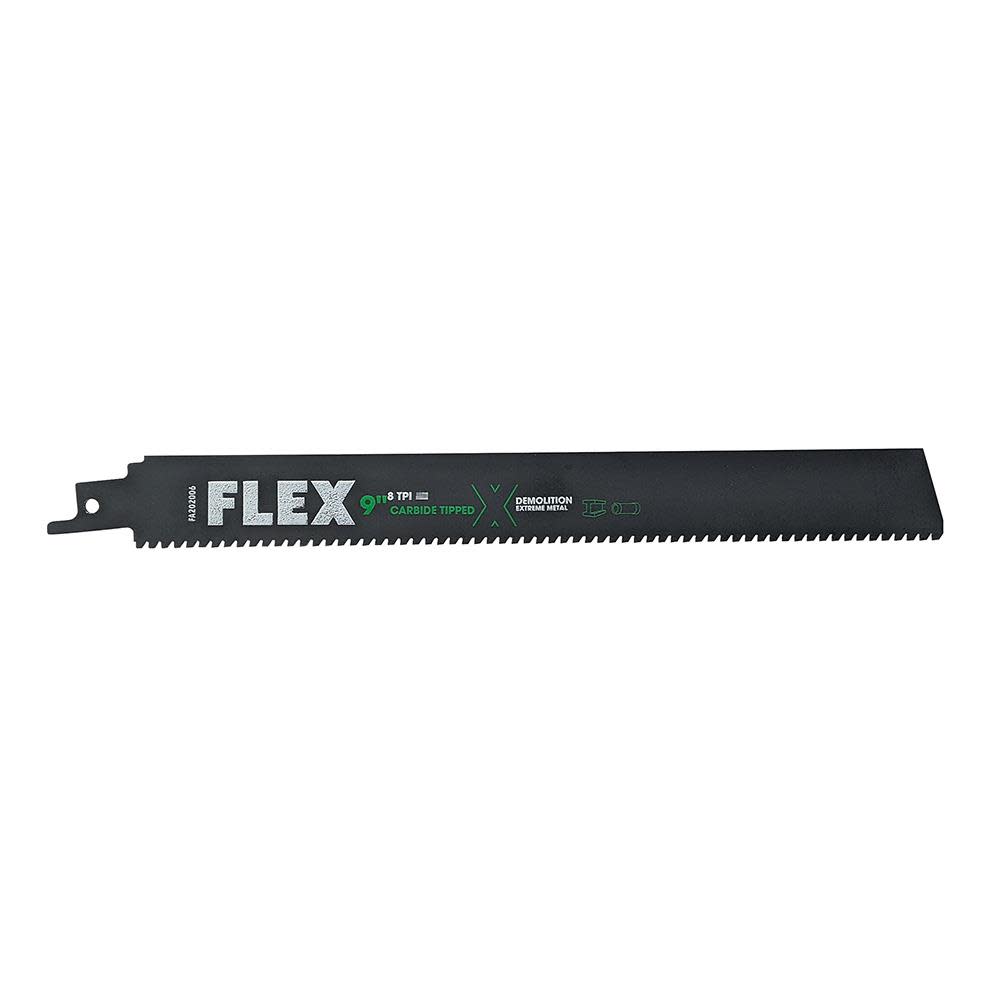 FLEX 9-In Carbide Reciprocating Saw Blade - Flockneti