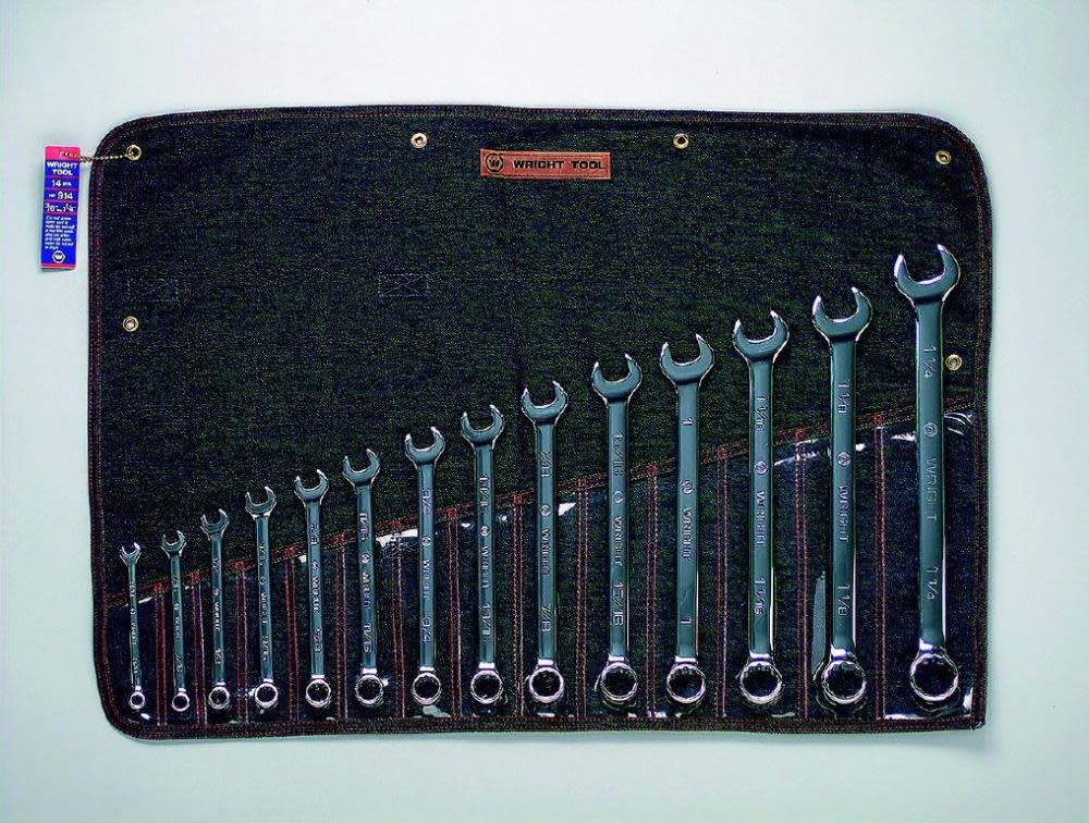 Wright Tool Combination Wrench Set 14 pc. 3/8 in. to 1-1/4 in. - Flockneti