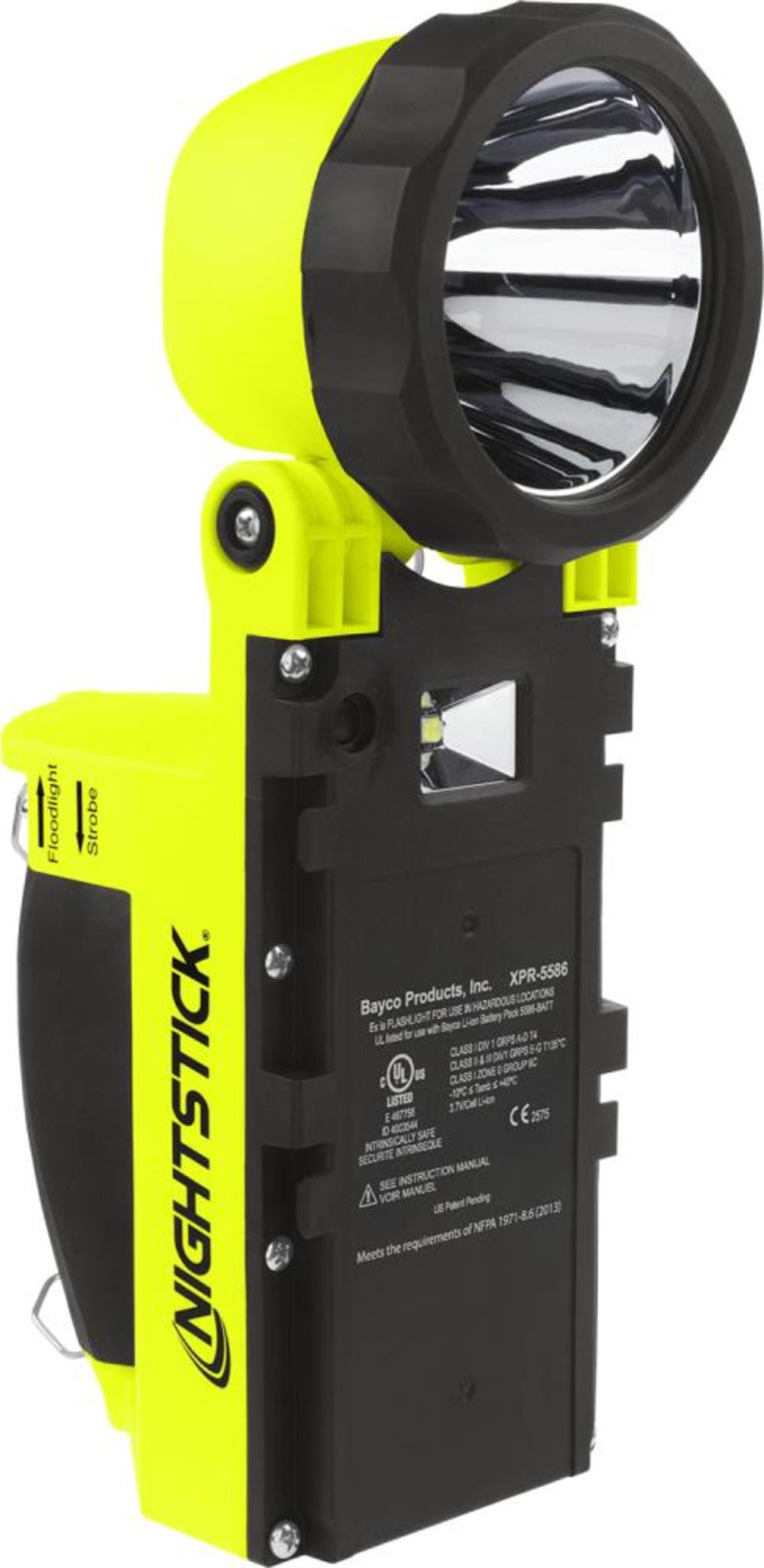 Nightstick Intrinsically Safe Dual-Light Lantern with Pivoting Head Rechargeable - Flockneti
