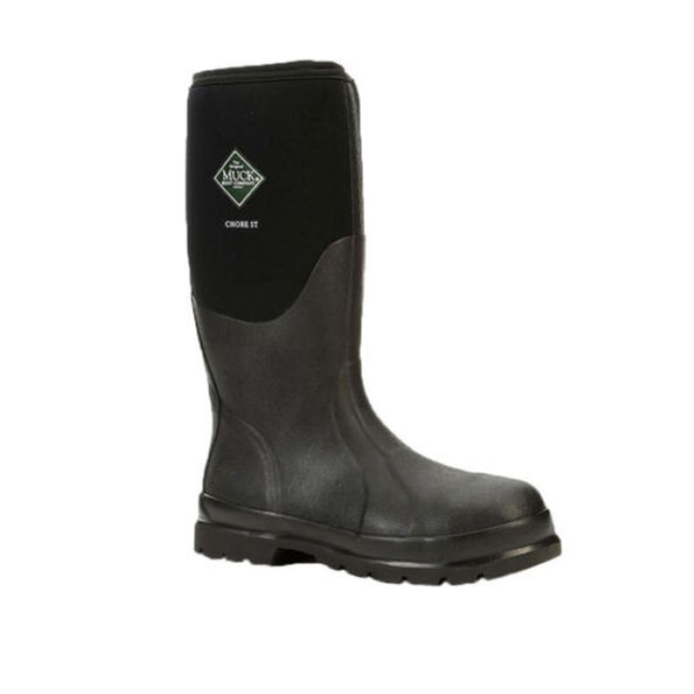 Muck Boots Mens Chore Hi Steel Toe Boots Black Size 12 - Flockneti
