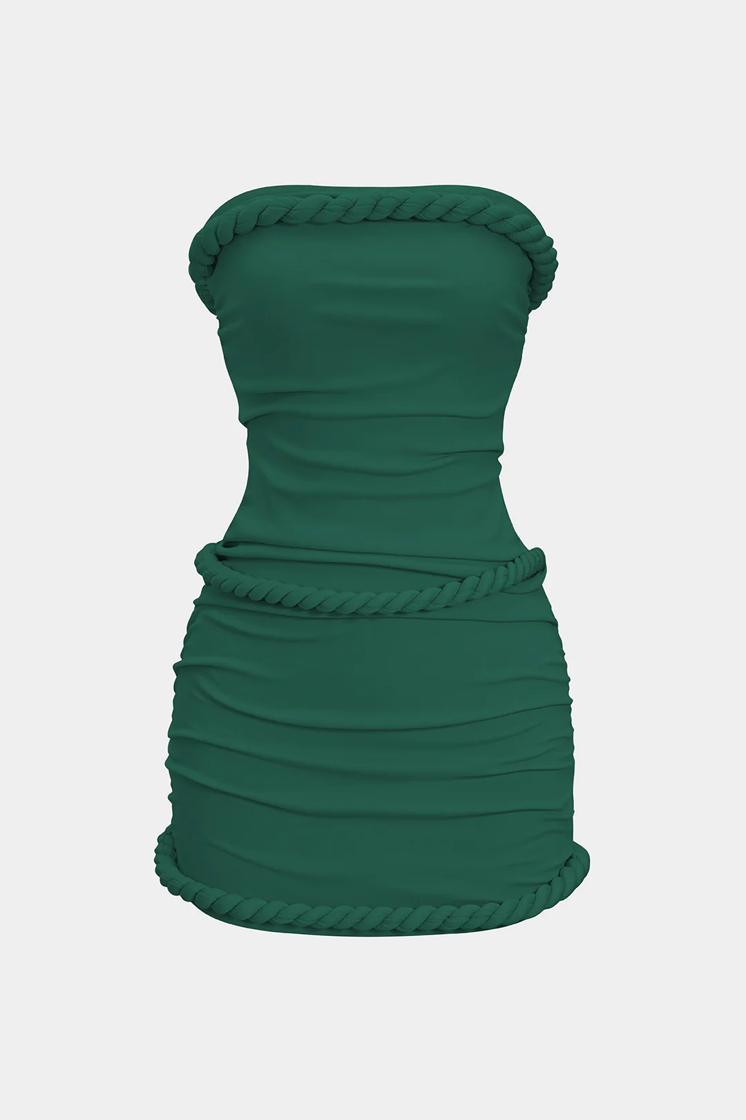 Twist Knot Strapless Sleeveless Mini Dress - Flockneti