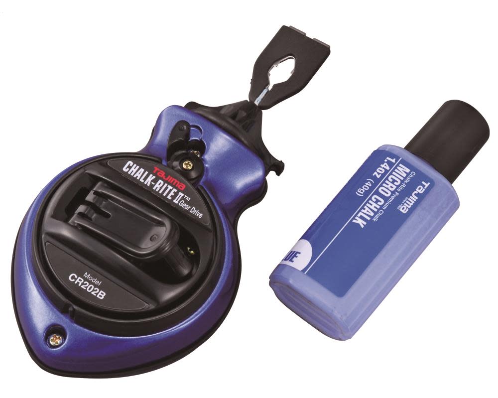 Tajima Blue CHALK RITE II Ultra Thin Snap .5 mm Line Blue Dye - Flockneti