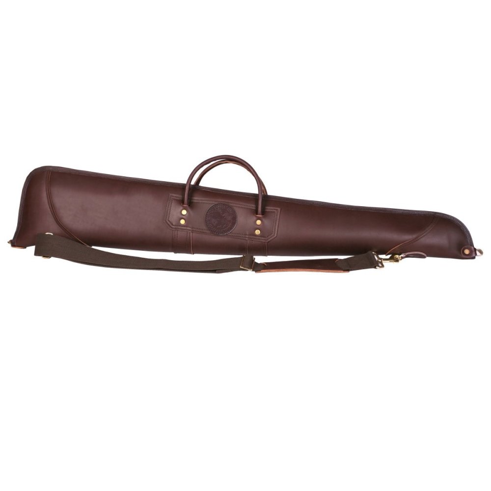 Duluth Pack 52 In. L Brown Smooth Leather Shotgun Case Without Scope - Flockneti