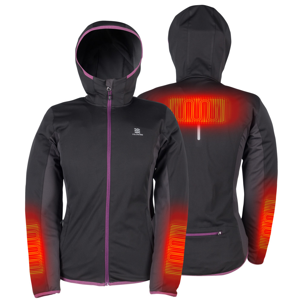 Mobile Warming Traveller Jacket Womens 7.4V Black Small - Flockneti