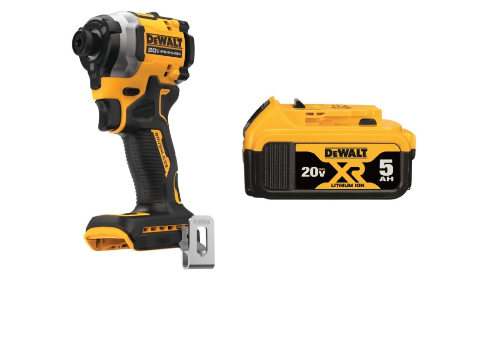 DEWALT ATOMIC 20V MAX Impact Driver 1/4″ with 5Ah Battery Bundle - Flockneti