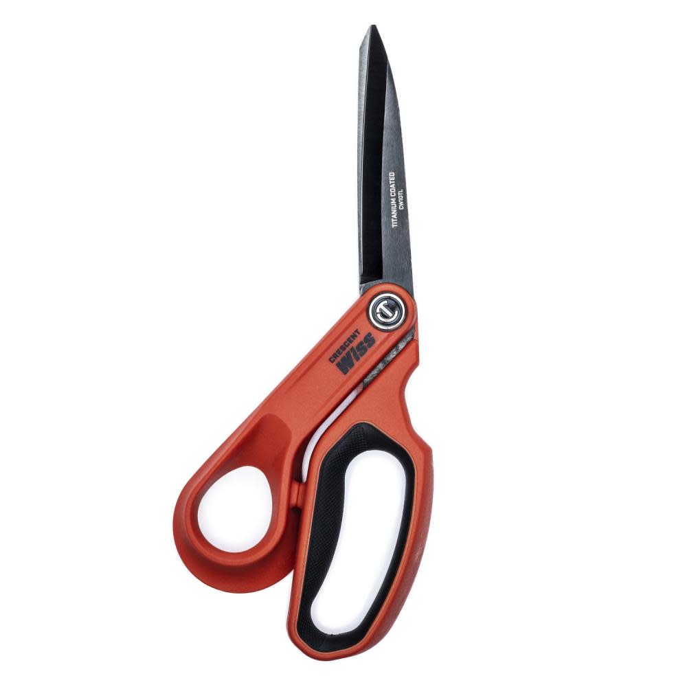 Crescent Wiss 10″ Tradesman Shears Offset Left Hand Titanium Coated - Flockneti