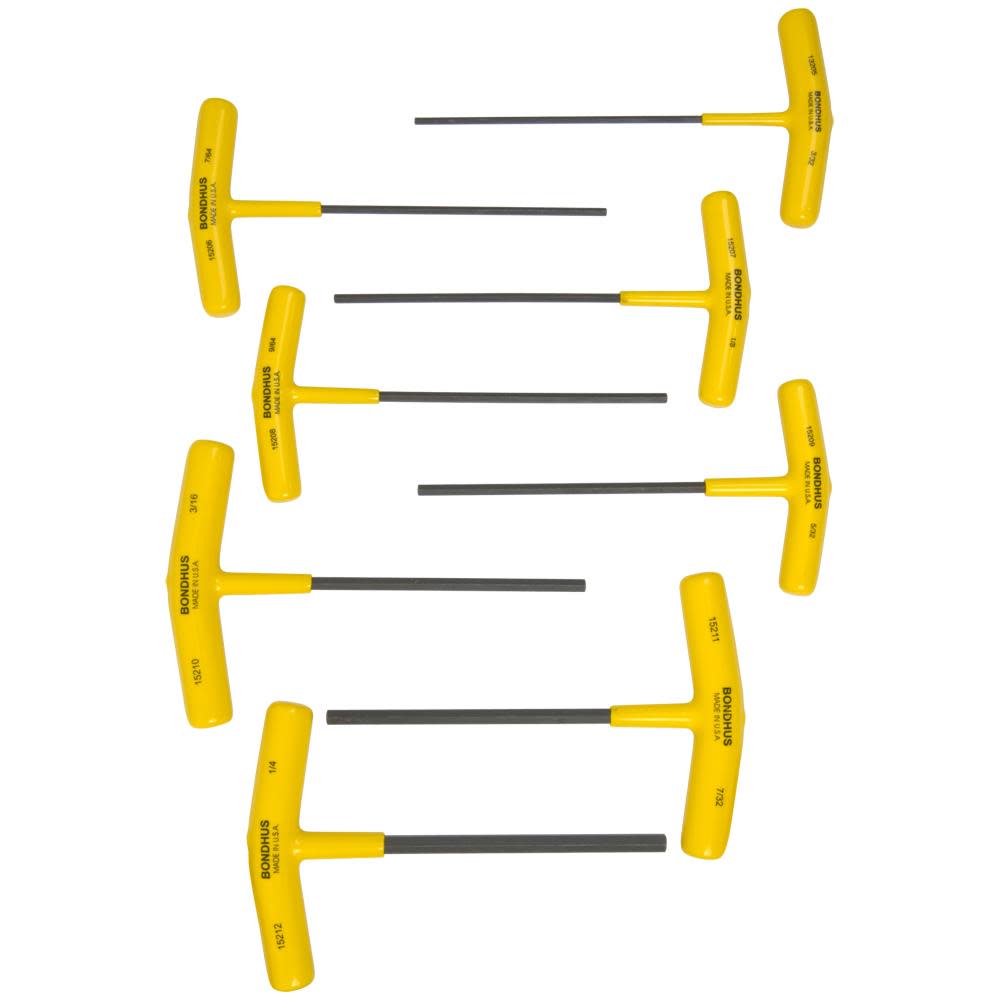 Bondhus 8pc Hex T-handle Set - Flockneti