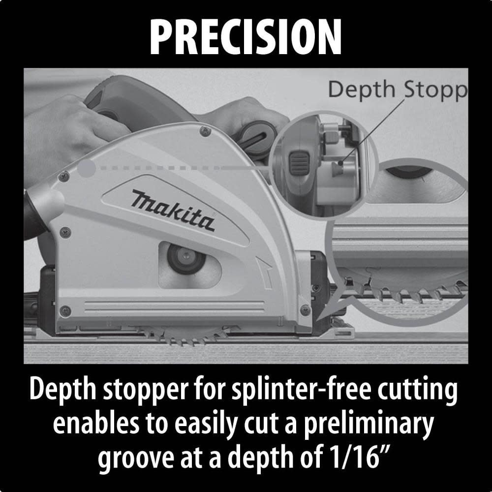 Makita 6-1/2 In. Plunge Circular Saw with Rail - Flockneti