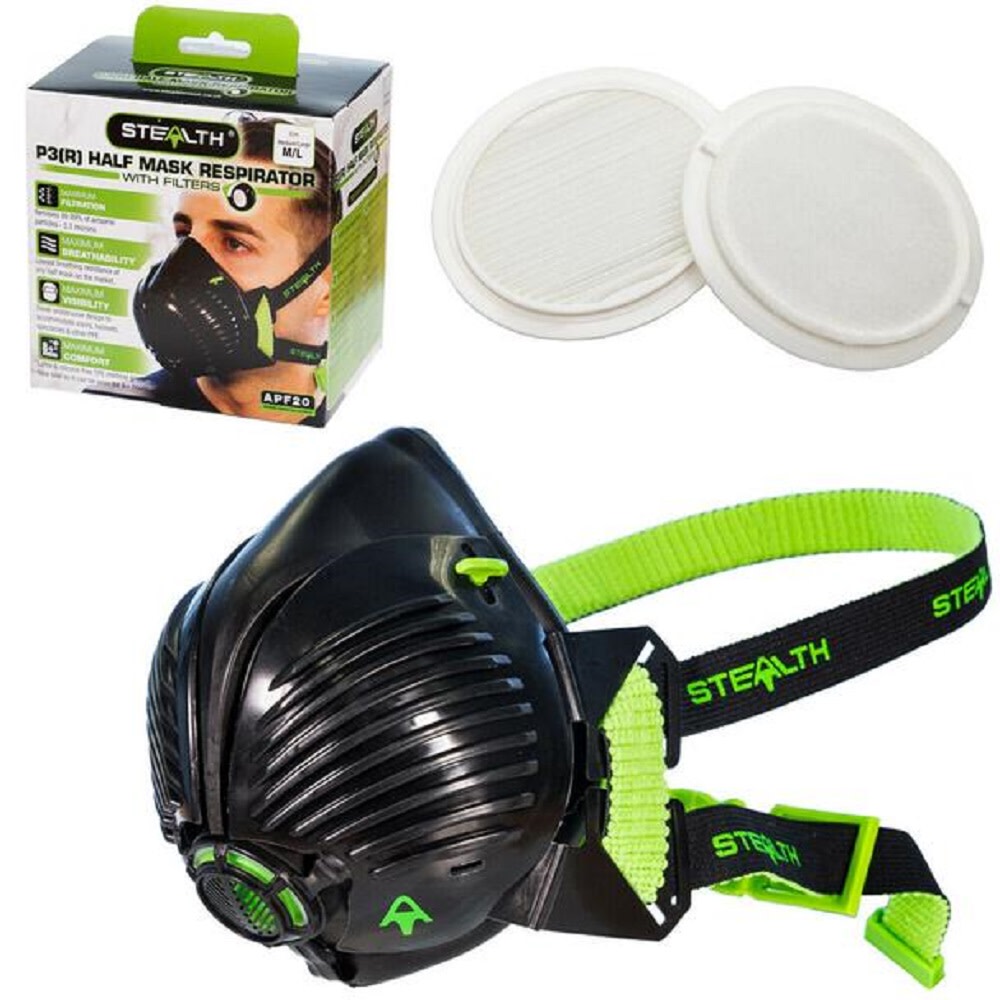 Rikon Stealth 100 Respirator with Filters S-M - Flockneti
