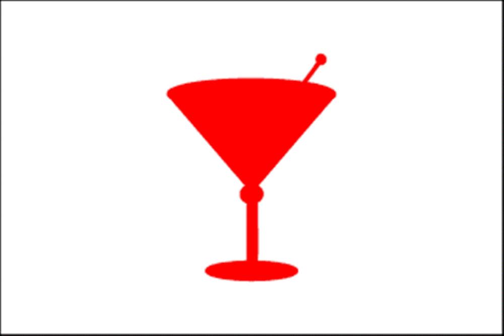Eder Flag 12In x 18In Cocktail Time Flag - Flockneti