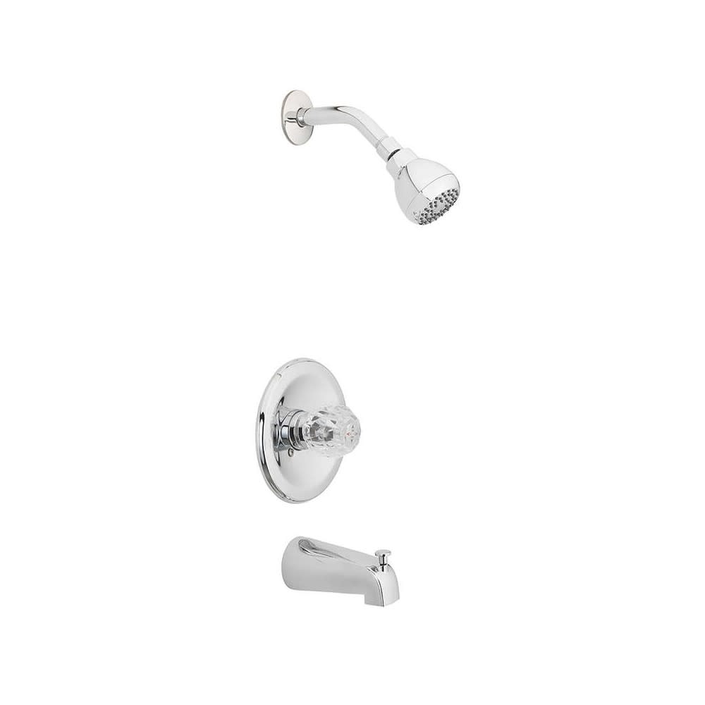 Oakbrook Essentials Tub & Shower Faucet One Handle Chrome - Flockneti