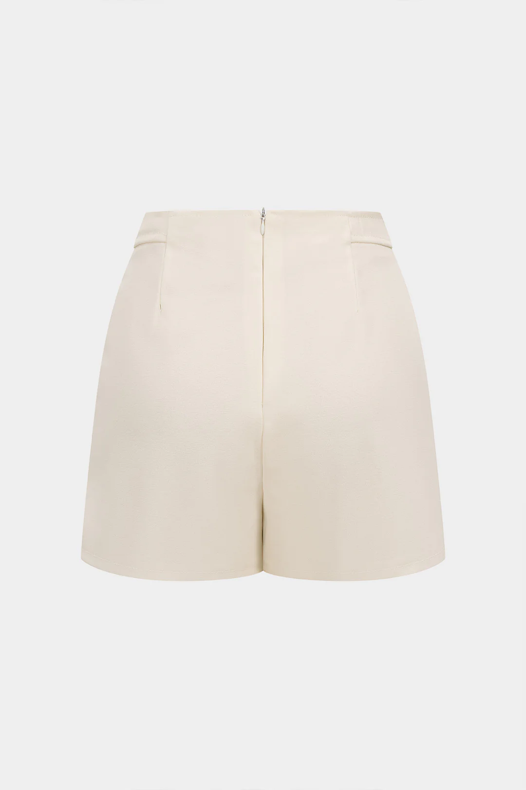 High Waist Button Zipper Wide Leg Shorts - Flockneti