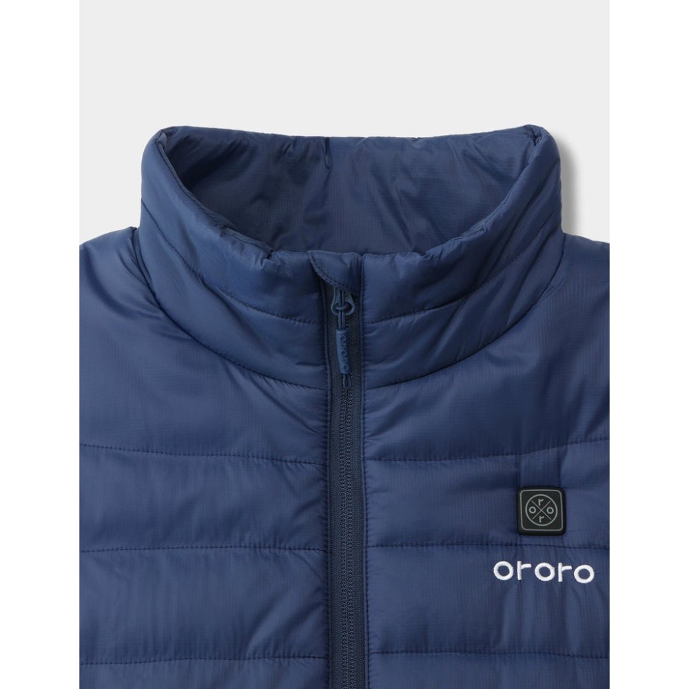 ORORO Womens Navy Blue Classic Heated Vest Kit Large - Flockneti