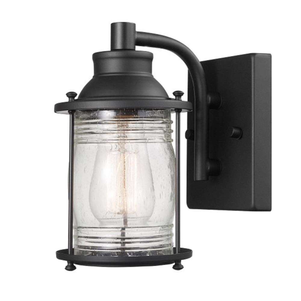 Globe Electric Donovan Downlight Wall Sconce 60W 1 Light Bronze - Flockneti
