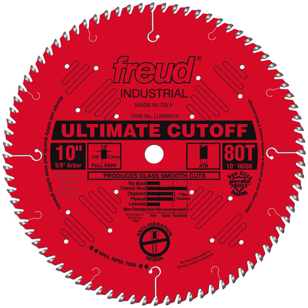 Freud 10″ Ultimate Cut-Off Blade with Perma-SHIELD Coating - Flockneti