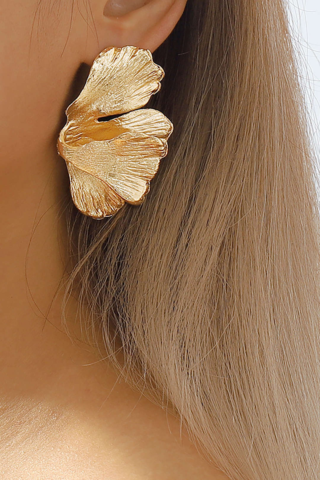 Alloy Ginkgo Leaf Earrings - Flockneti