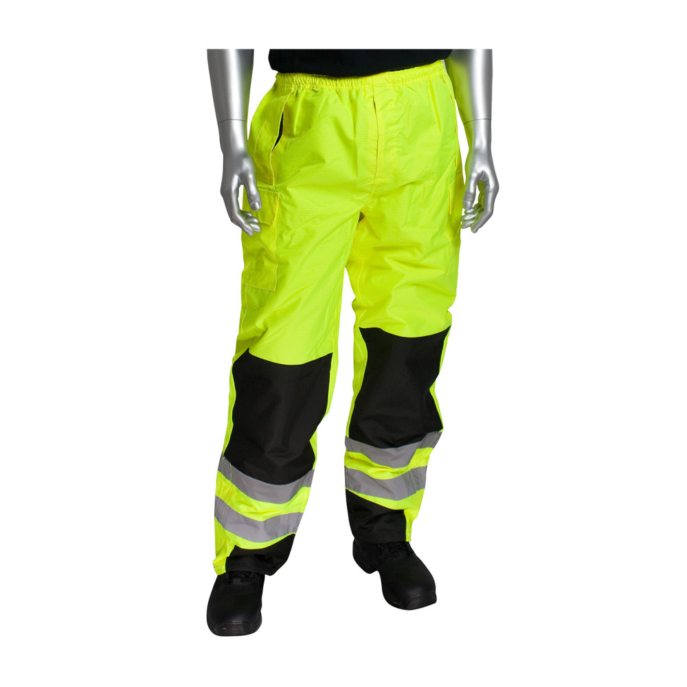 Protective Industrial Products ANSI 107 Class E Ripstop Overpant Hi Vis Lime Yellow XL - Flockneti