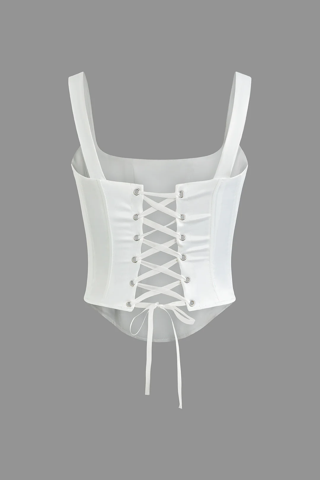 Backless Tie Up Tank Top - Flockneti