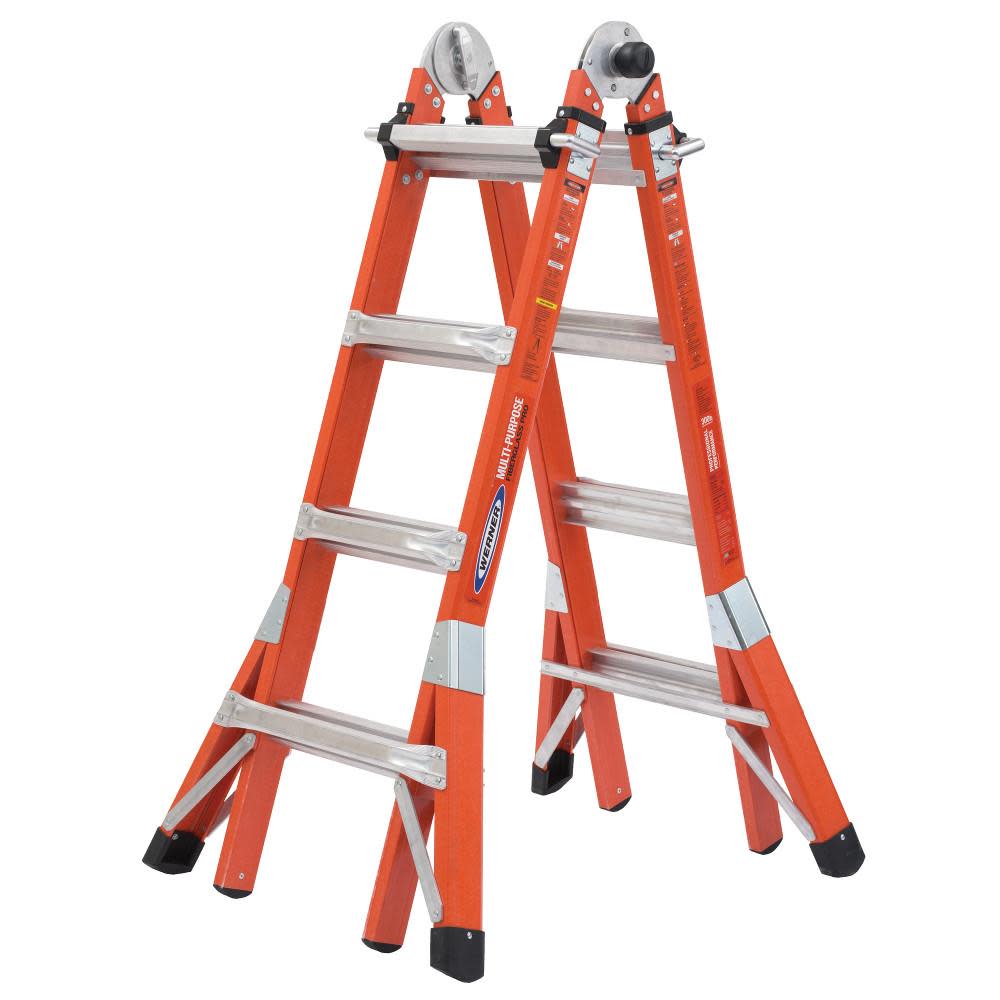 Werner 17 Ft. Type IA Fiberglass Multi-Position - Flockneti