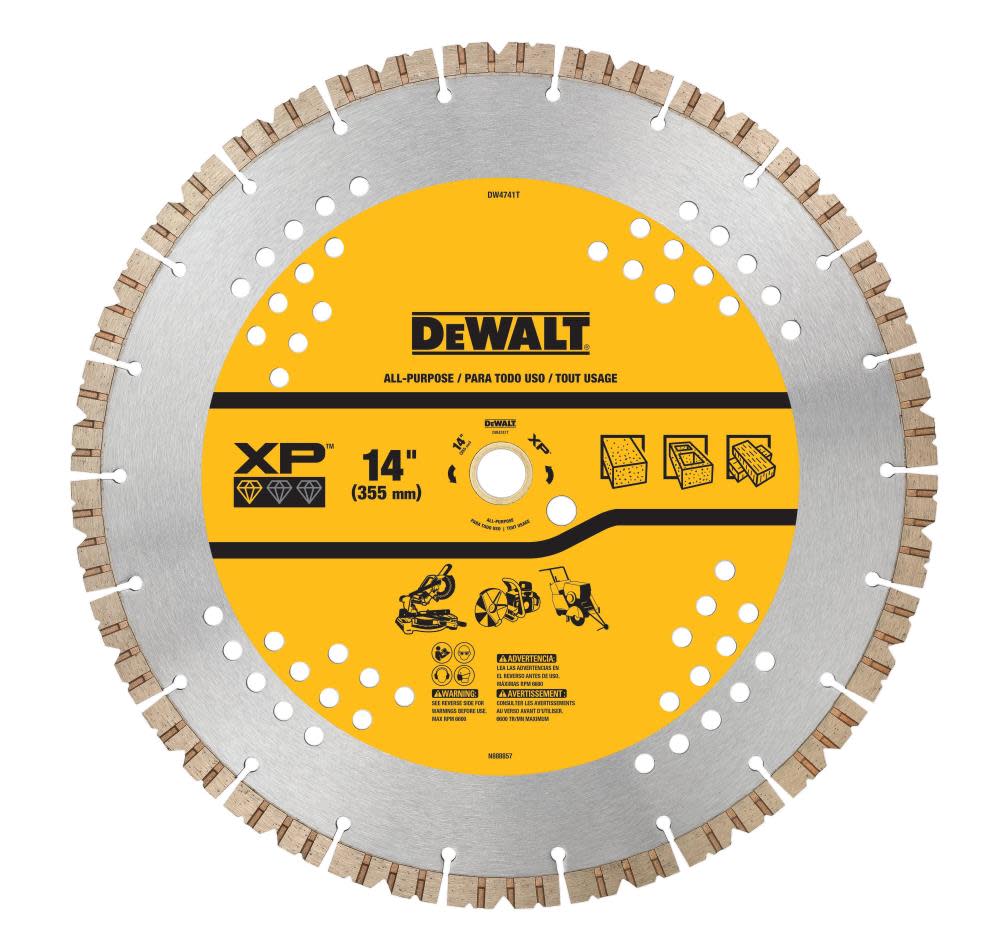DEWALT Diamond Blade 14″ SEGMENTED XP ALL PURPOSE - Flockneti