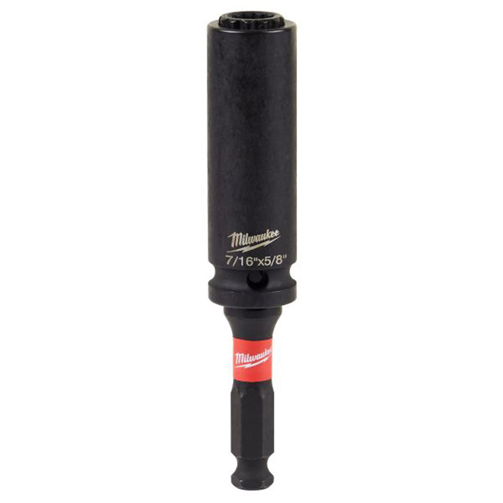 Milwaukee Shockwave Lineman’s 12PT 7/16″ & 5/8″ 2-in-1 Socket - Flockneti