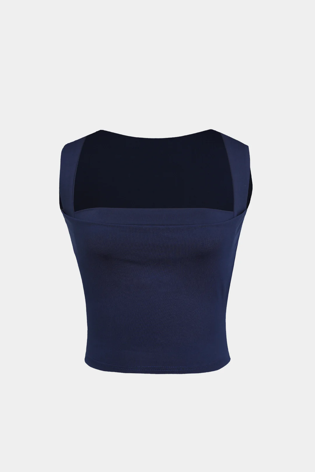 Basic Square Neck Cropped Tank Top - Flockneti