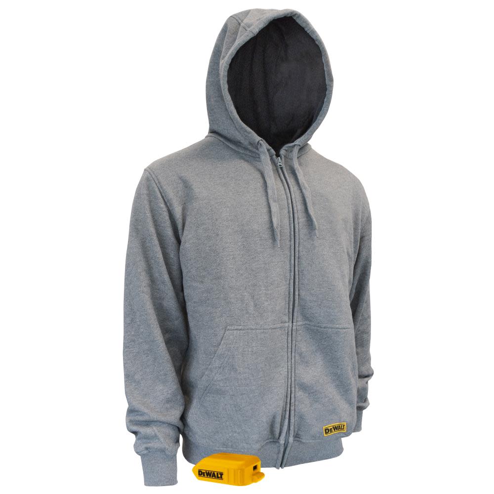 DEWALT DEWALTHeavy Duty Hoodie French Terry Heather Gray (Bare Tool) 3XL - Flockneti