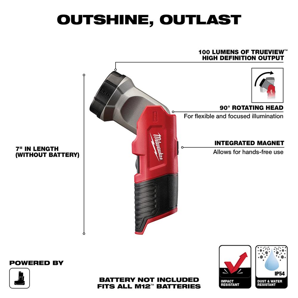 Milwaukee M12 Cordless LED Work Light - Flockneti
