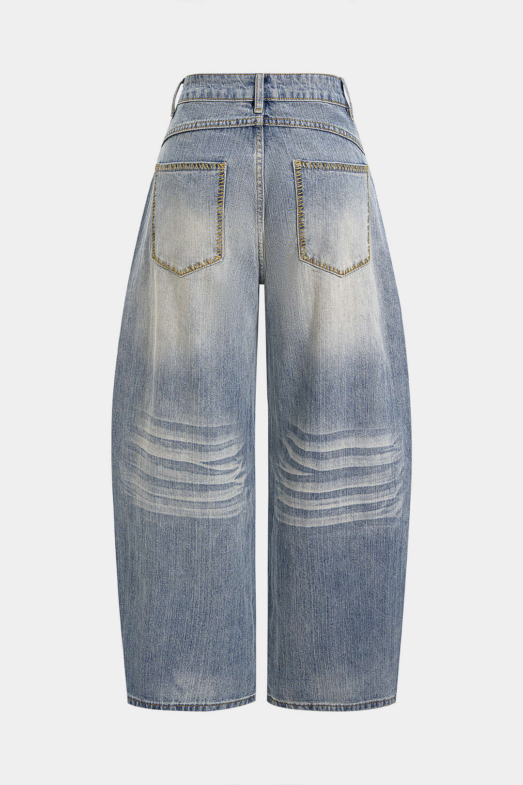Denim High Waist Wide Leg Jeans - Flockneti