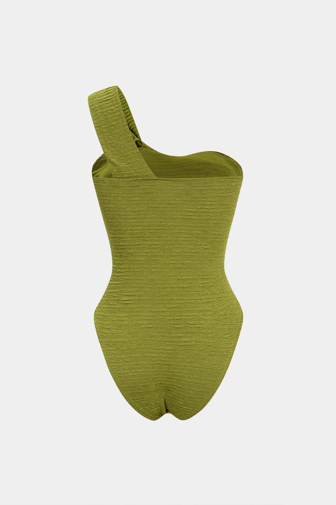 One Shoulder Crossed Ruched Sleeveless Bodysuit - Flockneti