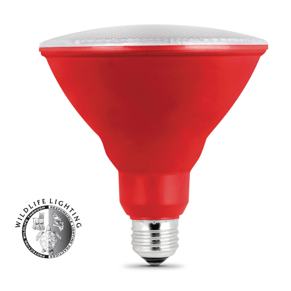 Feit Electric 120W PAR38 Red Holiday & Party LED Bulb 1pk - Flockneti
