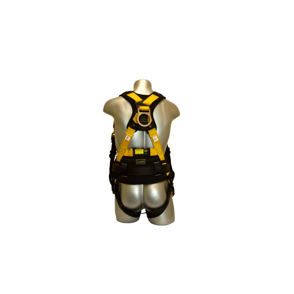 Guardian Fall Protection XL-XXL Series 3 Full-Body Harness with Side D-Ring & Pad - Flockneti