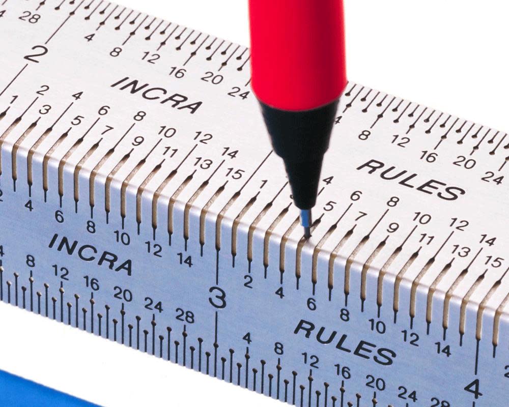 Incra 18 In. Precision Bend Rule - Flockneti
