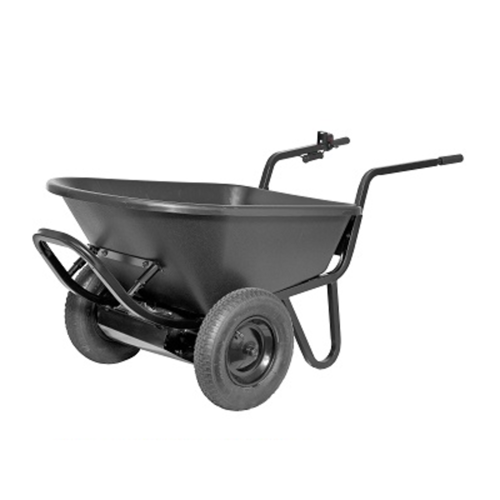 PAW Pro6 Cu FT Wheelbarrow Tray Black Poly - Flockneti