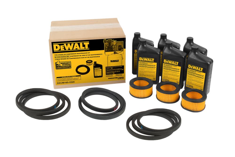 DEWALT Compressor Maintenance Kit 2-Stage 5 RHP – Models Ending in 55 - Flockneti