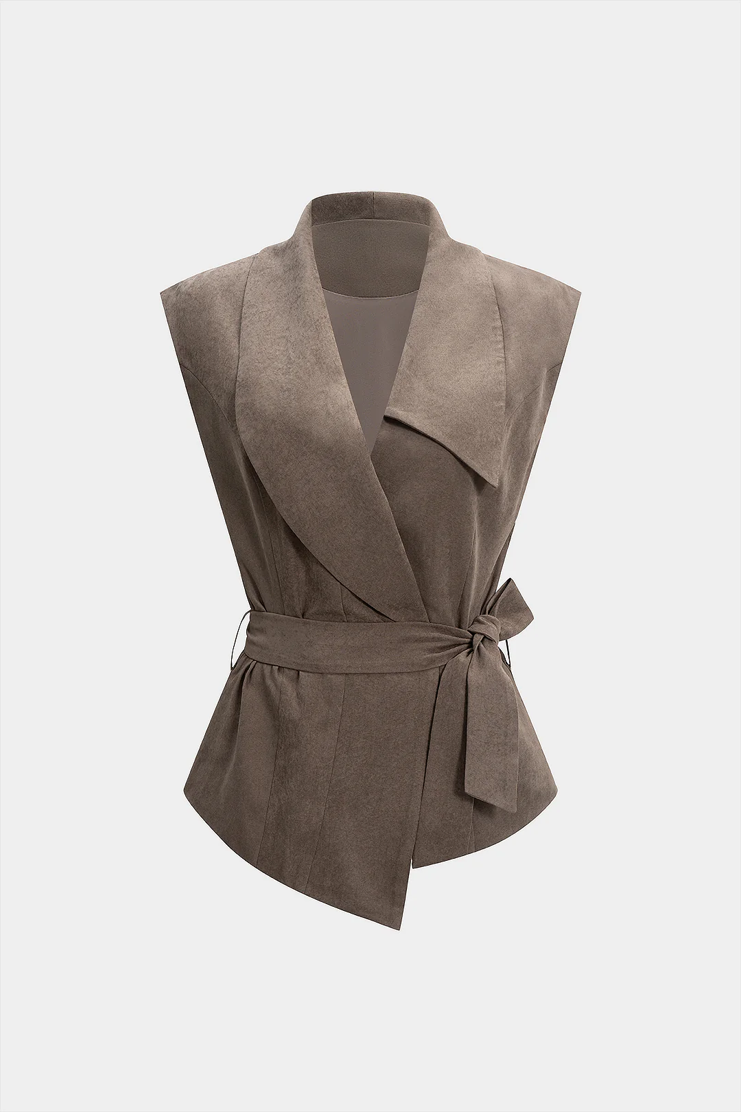 Tie Front Asymmetrical Tank Top - Flockneti