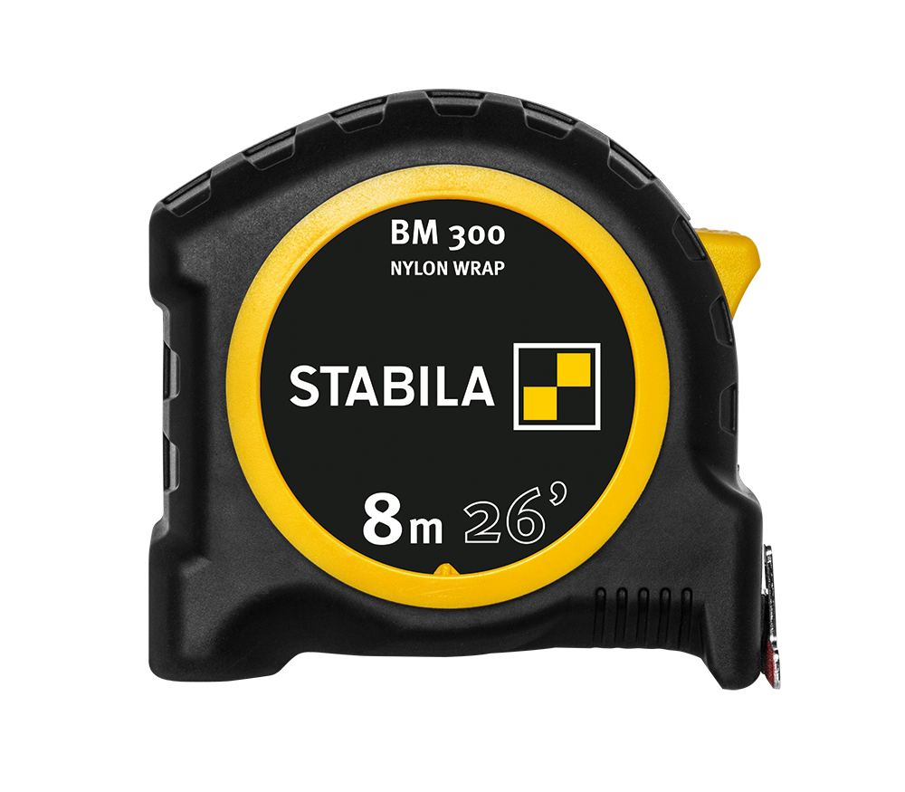 Stabila Tape Measure BM 300 8M 26 Feet CM+Inch - Flockneti