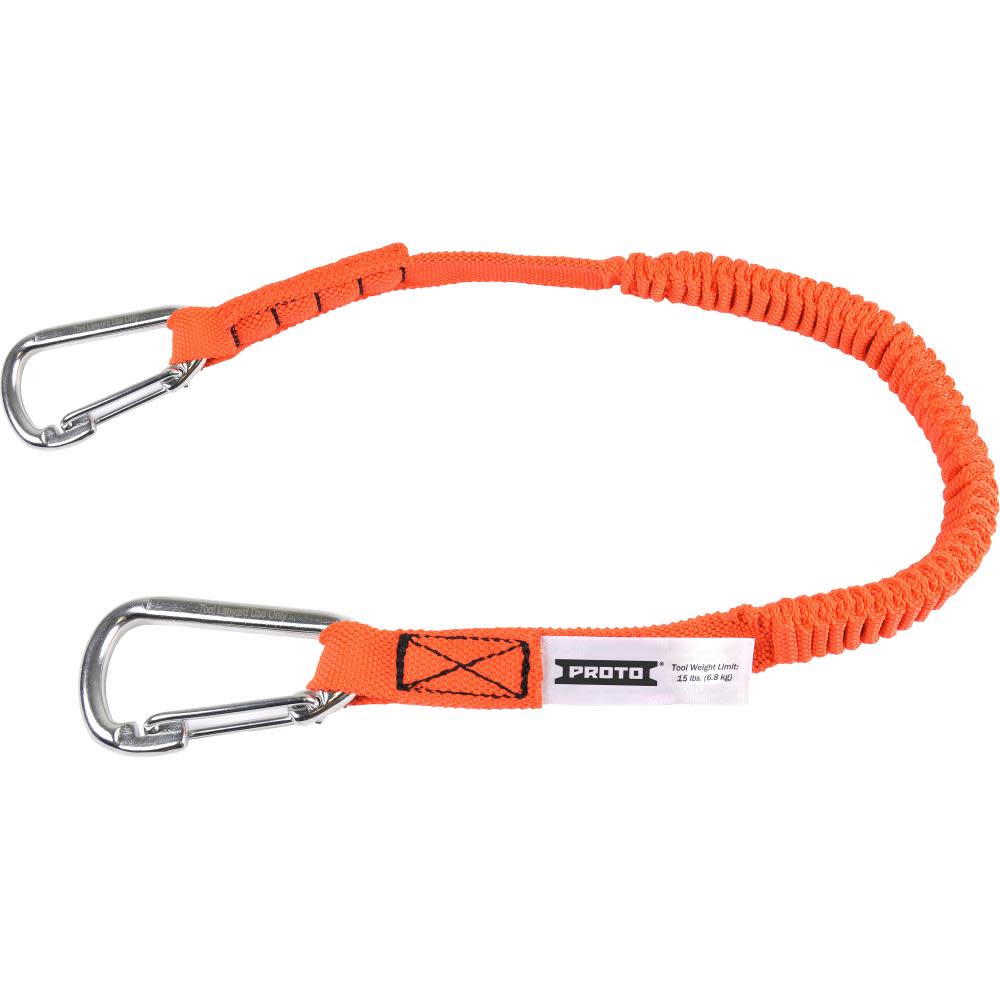 Proto Elastic Lanyard With 2 Stainless Steel Carabiners – 25 lb. - Flockneti