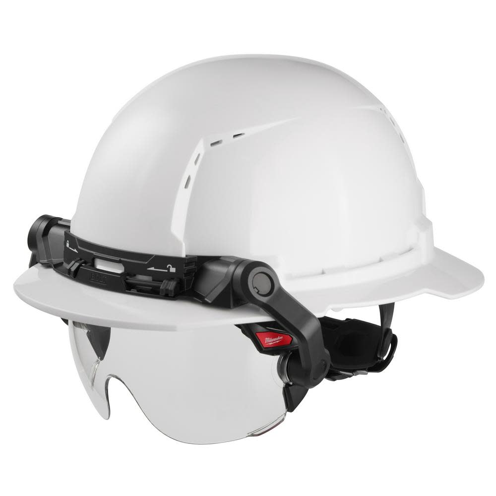 Milwaukee BOLT Eye Visor Clear Dual Coat Lens Compatible with Safety Helmets & Hard Hats - Flockneti