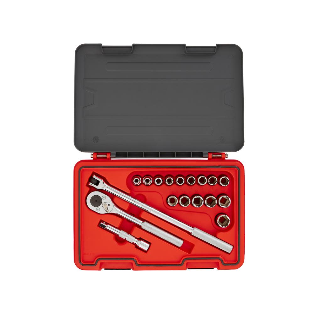 Proto Socket Set 1/2 DR 18pc MM 6pt - Flockneti