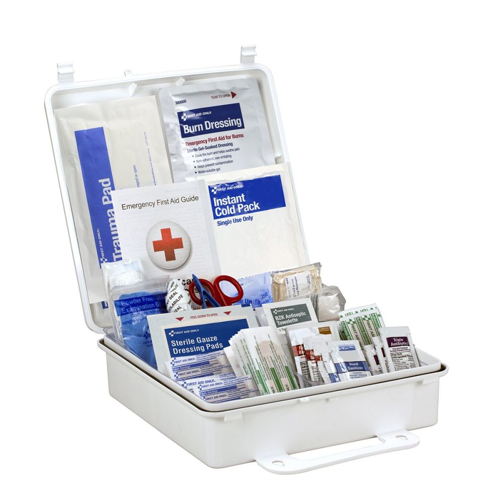 First Aid Only First Aid Kit 50 Person Plastic Case ANSI Portable - Flockneti