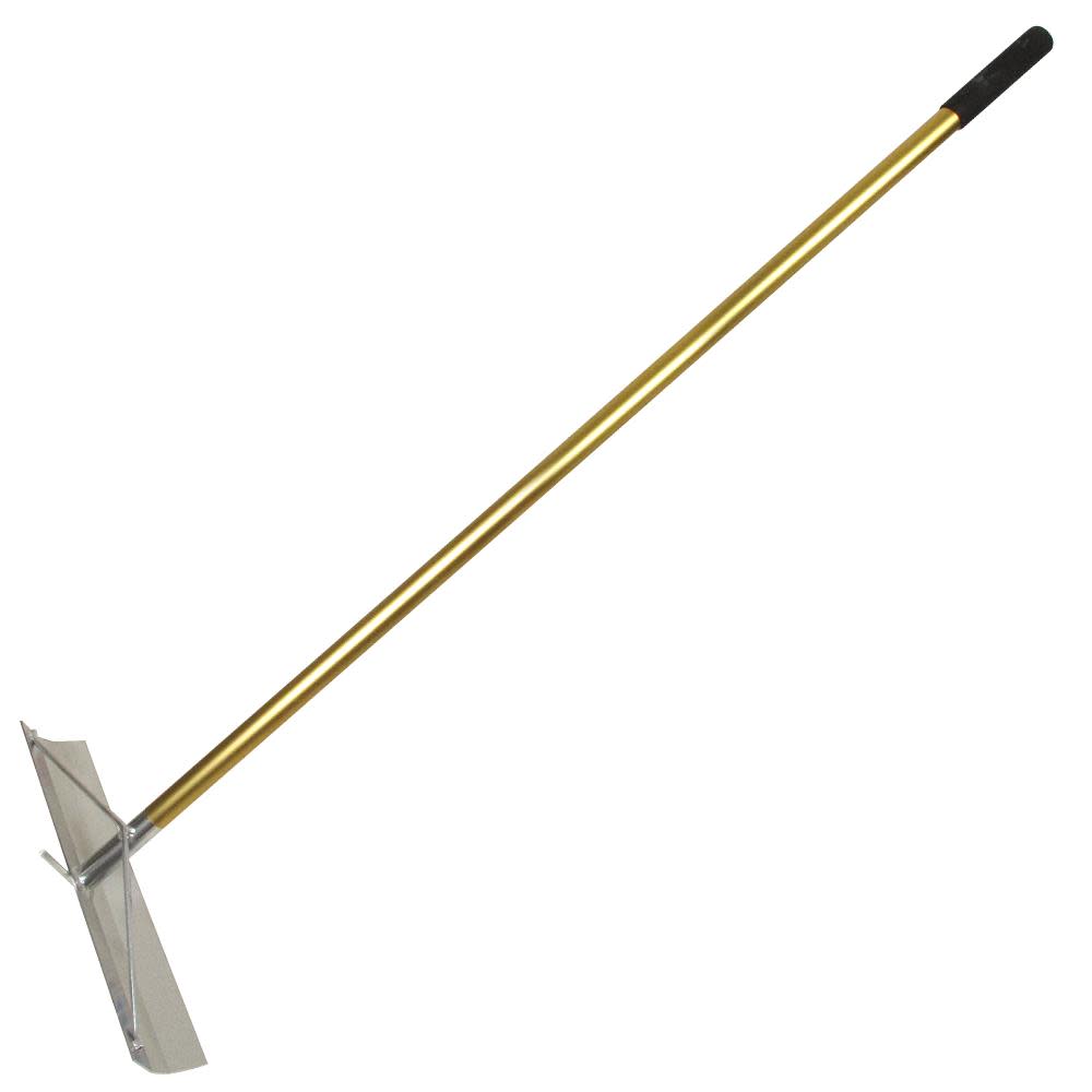 Kraft Tool Co 19-1/2 In. x 4 In. Gold Standard Aluminum Concrete Placer with Hook - Flockneti