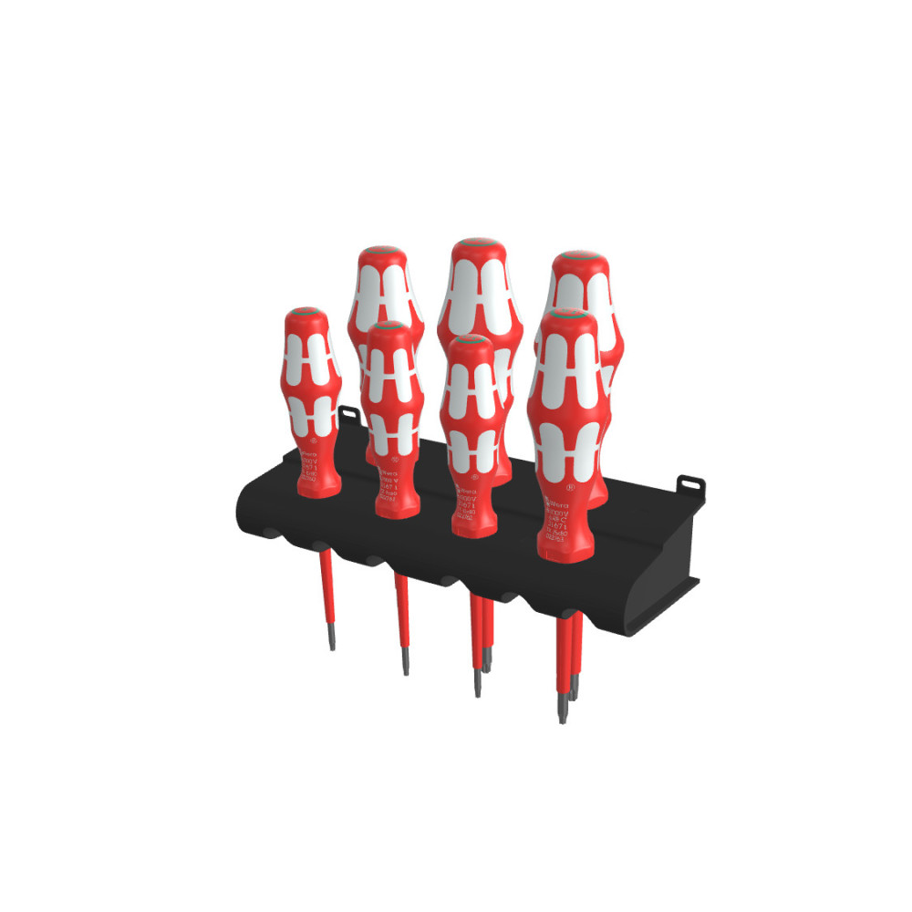 Wera Tools 3167 i/7 Torx Kraftform VDE Screwdriver Set - Flockneti