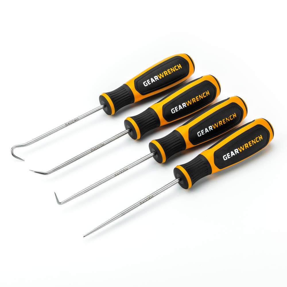 GEARWRENCH 4 Pc Mini Hook & Pick Set - Flockneti